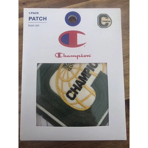 8 Champion Iron-On Embroidered Logo Patches for Apparel, Bags, Crafts #60 - Picture 7 of 8
